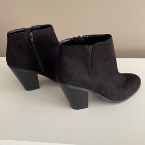 Black Suede Booties
